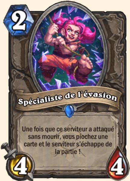 Specialiste de l'evasion carte Hearhstone