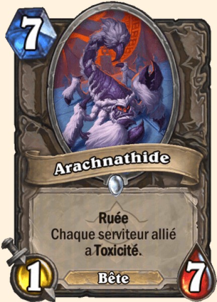 Arachnathide carte Hearthstone