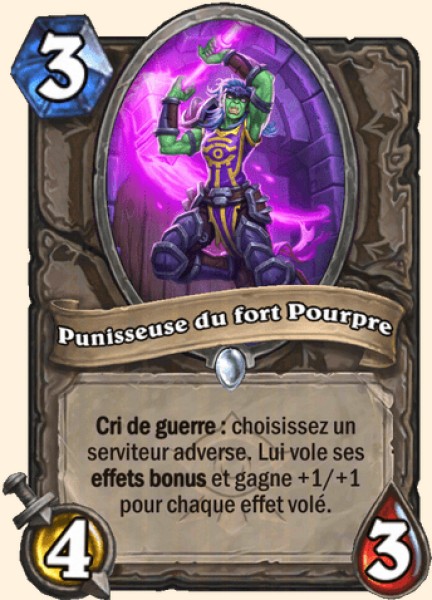 Punisseuse du fort Pourpre carte Hearhstone