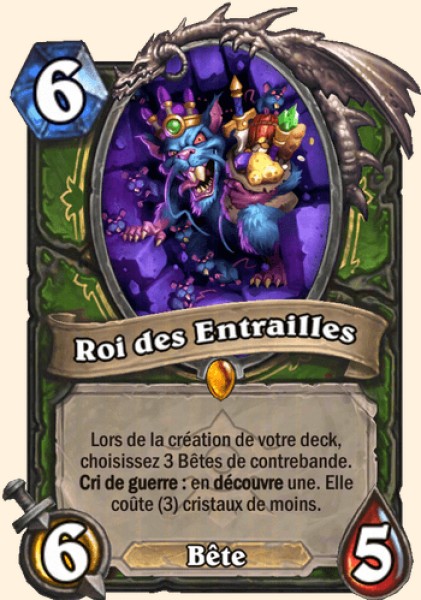 Roi des Entrailles carte Hearhstone