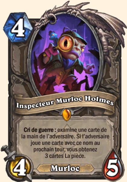 Inspecteur Murloc Holmes carte Hearhstone