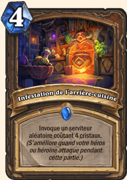 Infestation de l'arriere-cuisine carte Hearhstone