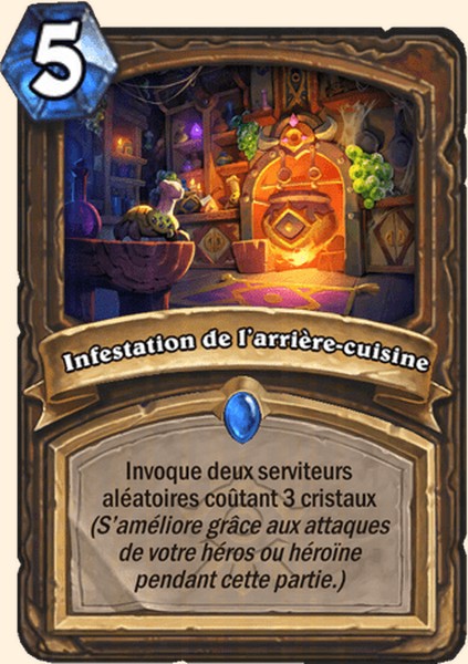 Infestation de l'arriere-cuisine carte Hearhstone