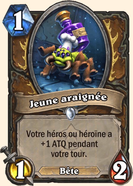 Jeune araignee carte Hearhstone