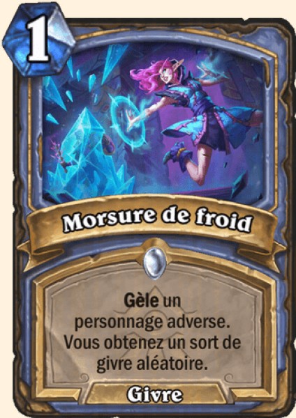 Morsure de froid carte Hearthstone