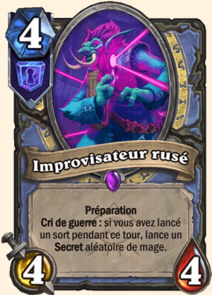 Improvisateur rusé carte Hearthstone