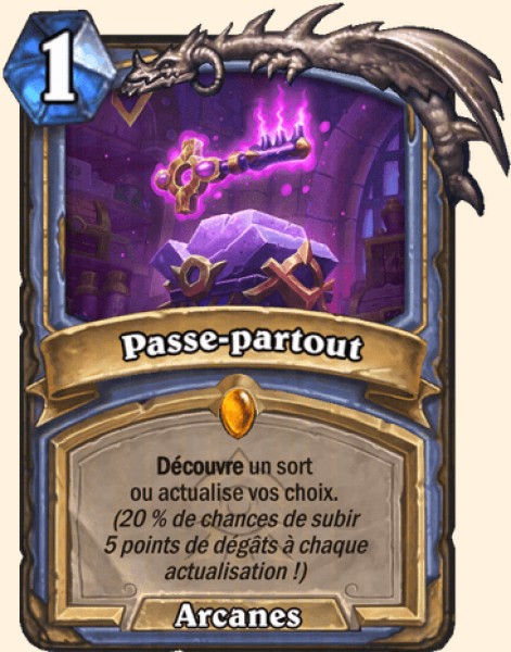 Passe-partout carte Hearhstone