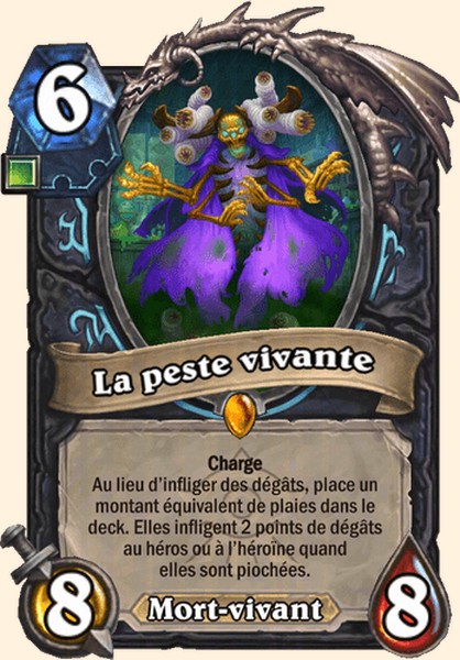La peste vivante carte Hearhstone