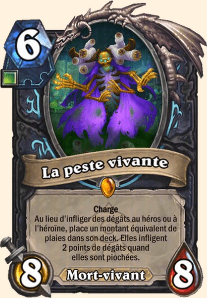 La peste vivante carte Hearhstone