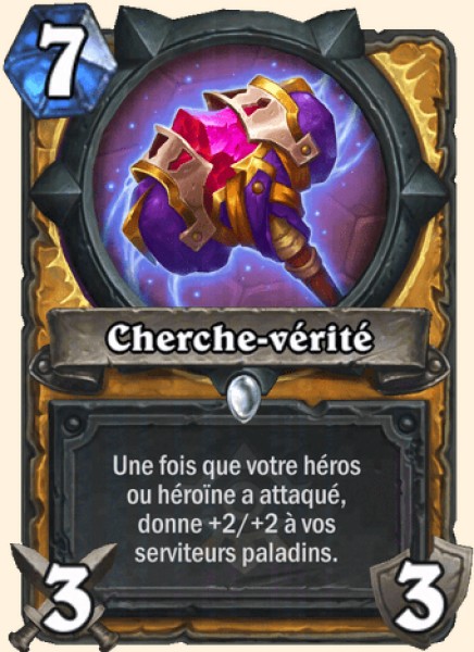 Cherche-verite carte Hearhstone