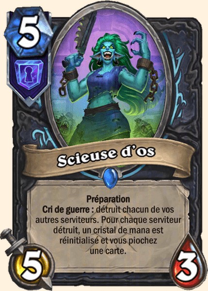 Scieuse d'os carte Hearhstone
