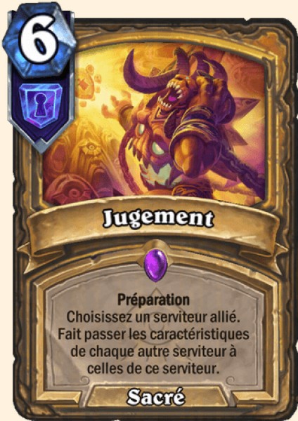 Jugement carte Hearthstone