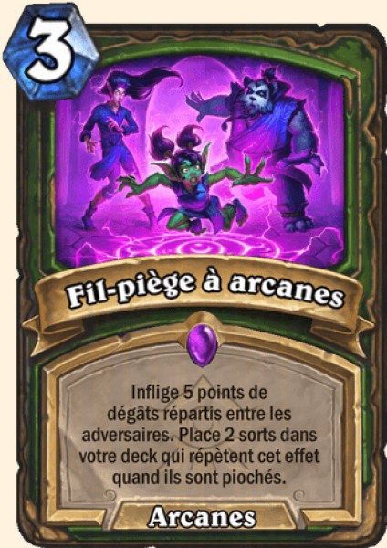 Fil-piège à arcanes carte Hearthstone