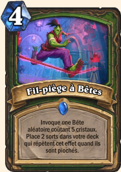 Fil-piège à Bêtes carte Hearthstone