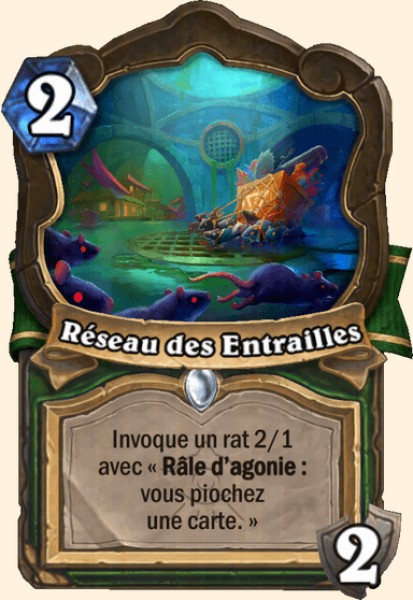 Réseau des Entrailles carte Hearthstone