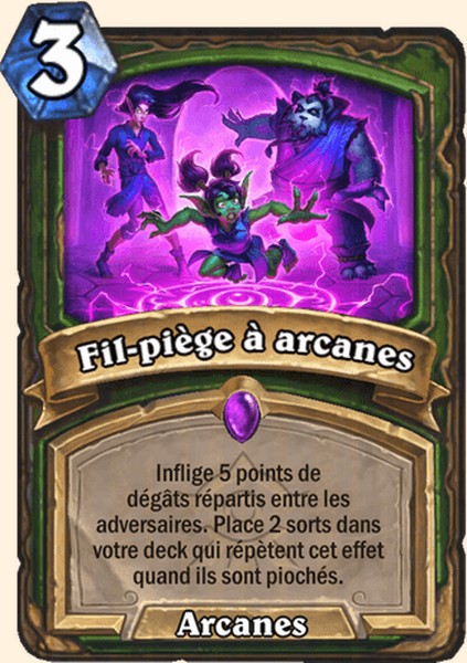 Fil-piège à arcanes carte Hearhstone