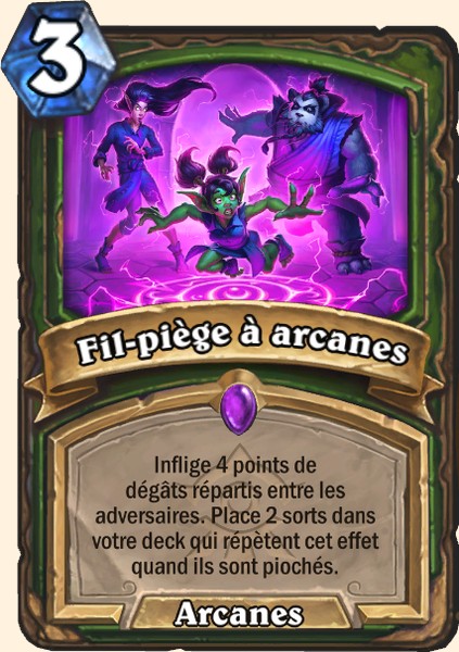 Fil-piège à arcanes carte Hearhstone