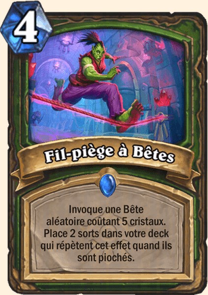 Fil-piège à Bêtes carte Hearhstone