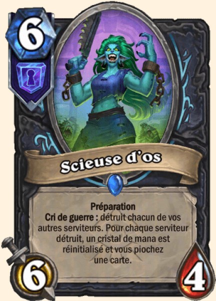Scieuse d'os carte Hearthstone