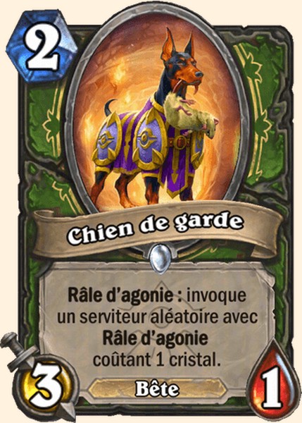 Chien de garde carte Hearhstone