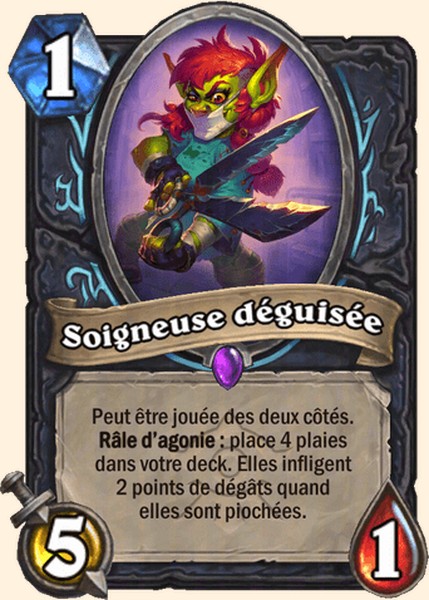 Soigneuse déguisée carte Hearhstone