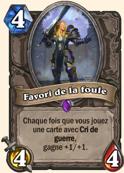 Favori de la foule carte Hearhstone