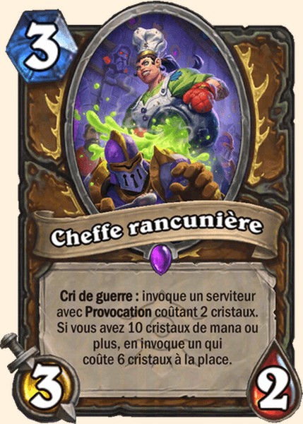 Cheffe rancunière carte Hearhstone