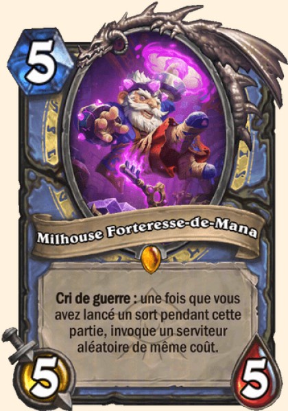 Milhouse Forteresse-de-Mana carte Hearhstone