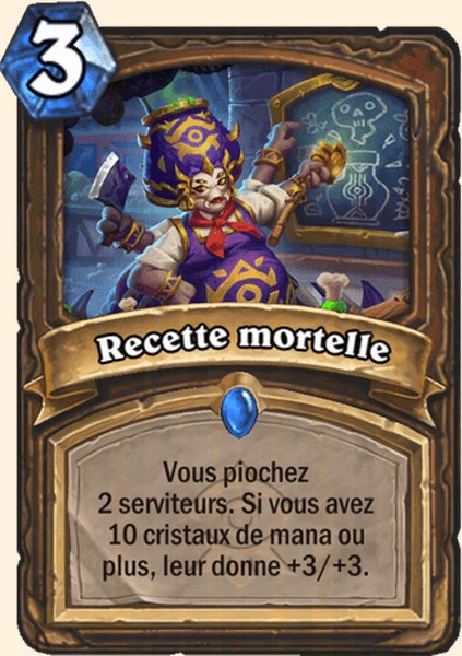 Recette mortelle carte Hearhstone