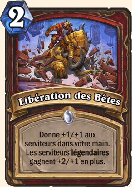 Libération des Bêtes carte Hearhstone