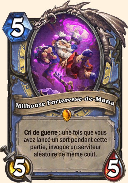 Milhouse Forteresse-de-Mana carte Hearhstone