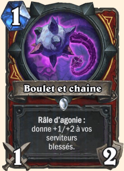 Boulet et chaine carte Hearhstone