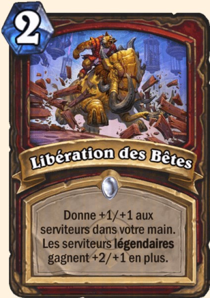 Libération des Bêtes carte Hearthstone