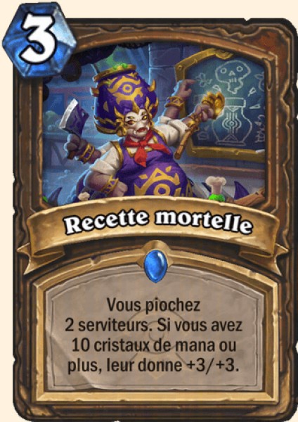 Recette mortelle carte Hearthstone