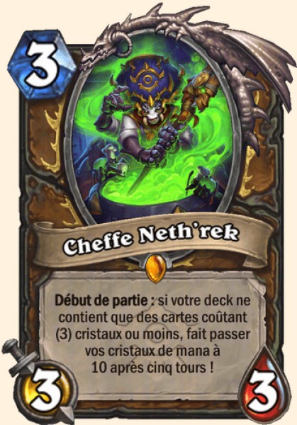 Cheffe Neth'rek carte Hearthstone