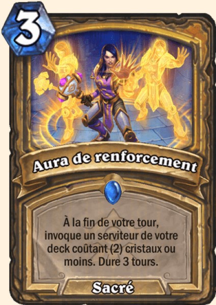 Aura de renforcement carte Hearthstone