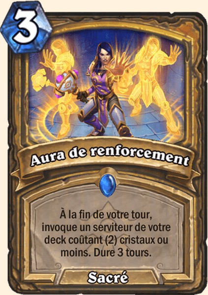 Aura de renforcement carte Hearhstone