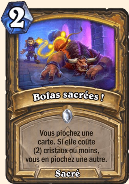 Bolas sacrees ! carte Hearhstone