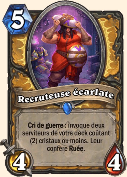 Recruteuse écarlate carte Hearhstone