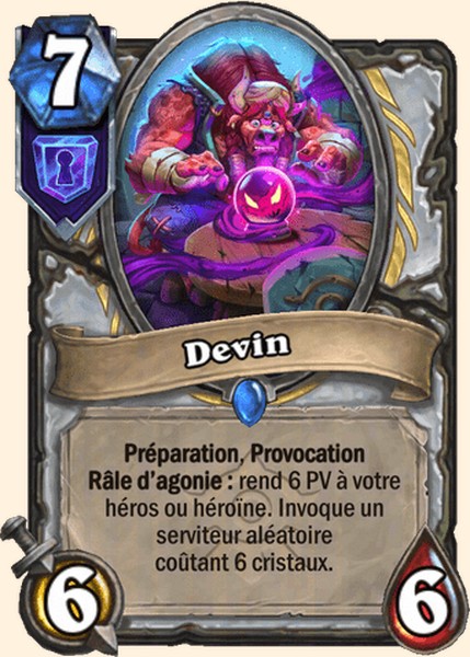 Devin carte Hearhstone