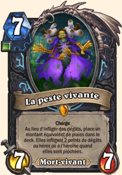 La peste vivante carte Hearhstone