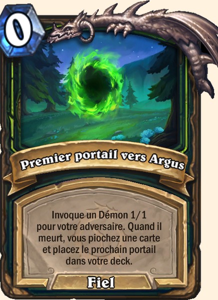 Premier portail vers Argus carte Hearhstone