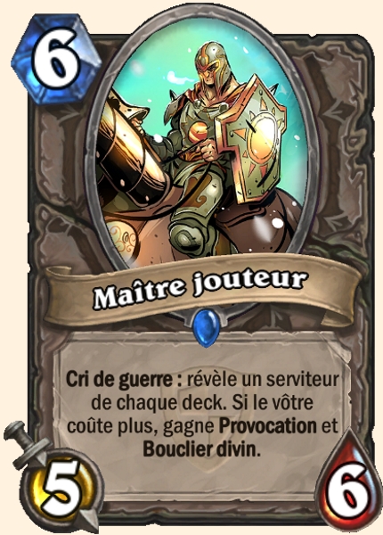 Master Jouster carte Hearhstone