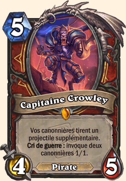 Capitaine Crowley carte Hearhstone