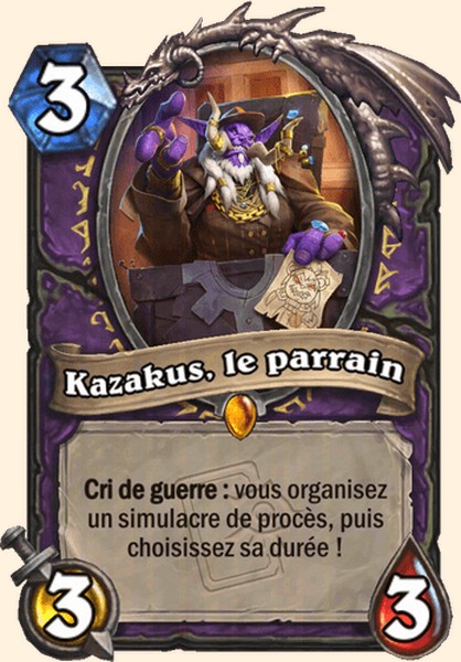 Kazakus, le parrain carte Hearthstone