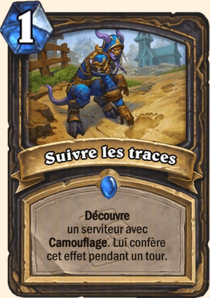 Suivre les traces carte Hearhstone