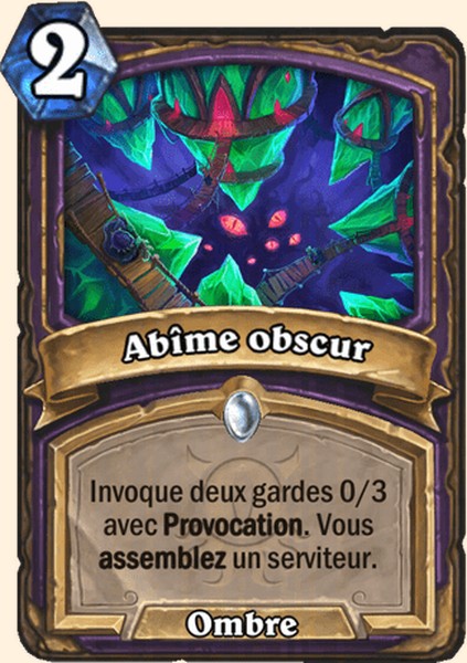 Abîme obscur carte Hearhstone