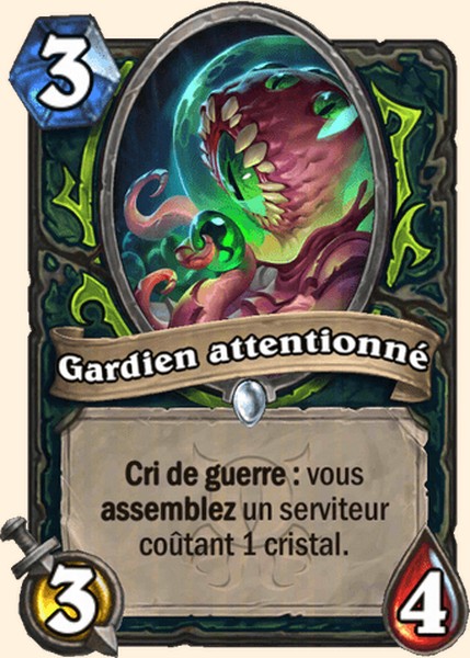 Gardien attentionné carte Hearhstone