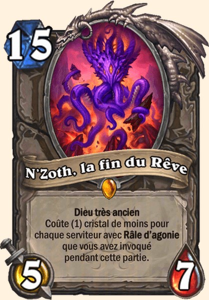 N’Zoth, la fin du Rêve carte Hearhstone