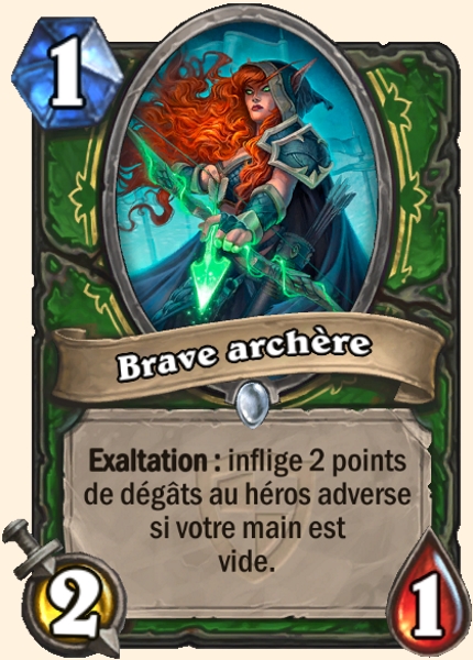 Brave Archer carte Hearhstone